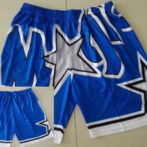 Orlando Magic Blue Hollywood Classic Printed Swingman Shorts