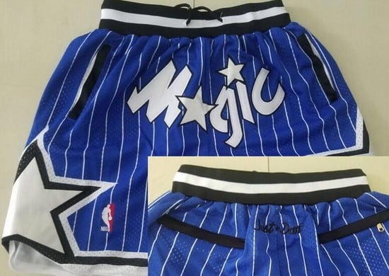 Orlando Magic Blue Just Don Throwback Swingman Shorts