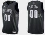 Orlando Magic Custom Black 2022 City Icon Heat Press Jersey