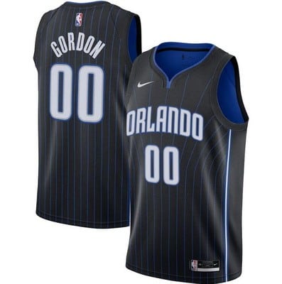 Orlando Magic Custom Black Icon Hot Press Jersey