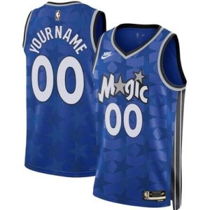 Orlando Magic Custom Blue 2023 Classic Icon Heat Press Jersey