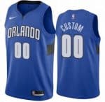 Orlando Magic Custom Blue Statement Icon Hot Press Jersey
