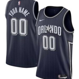 Orlando Magic Custom Navy 2023 City Icon Heat Press Jersey