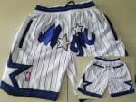 Orlando Magic White Stripes Just Don Throwback Swingman Shorts