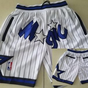 Orlando Magic White Stripes Just Don Throwback Swingman Shorts