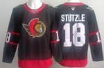 Ottawa Senators #18 Tim Stutzle Black Authentic Jersey