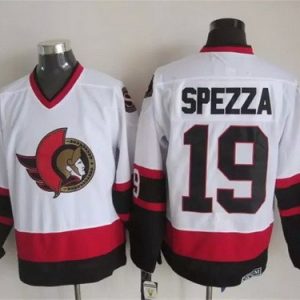 Ottawa Senators #19 Jason Spezza White Throwback Jersey