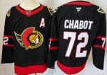 Ottawa Senators #72 Thomas Chabot Black Authentic Jersey