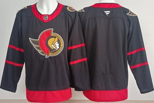 Ottawa Senators Blank Black Authentic Jersey