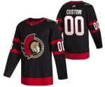 Ottawa Senators Customized Black 2021 Authentic Jersey
