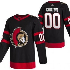 Ottawa Senators Customized Black 2021 Authentic Jersey