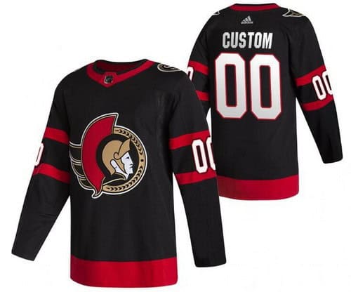 Ottawa Senators Customized Black 2021 Authentic Jersey
