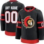 Ottawa Senators Customized Black Fanatics Authentic Jersey