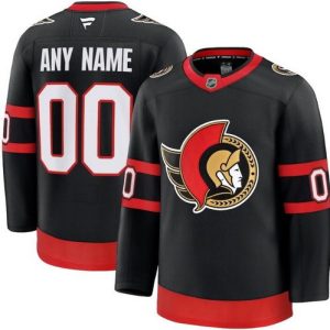 Ottawa Senators Customized Black Fanatics Authentic Jersey