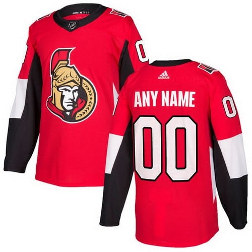 Ottawa Senators Customized Red Authentic Jersey