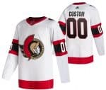 Ottawa Senators Customized White 2021 Authentic Jersey
