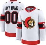 Ottawa Senators Customized White Fanatics Authentic Jersey