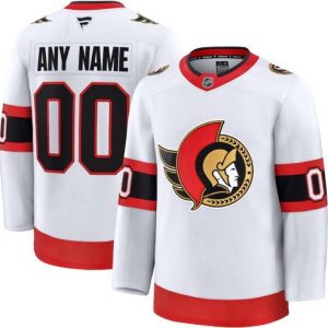 Ottawa Senators Customized White Fanatics Authentic Jersey