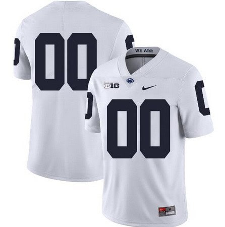 Penn State Nittany Lions Customized White Rush 2019 College Football Jersey