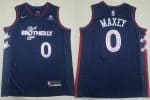 Philadelphia 76ers #0 Tyrese Maxey Navy 2023 City Icon Sponsor Swingman Jersey