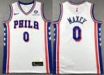 Philadelphia 76ers #0 Tyrese Maxey White Icon Sponsor Swingman Jersey