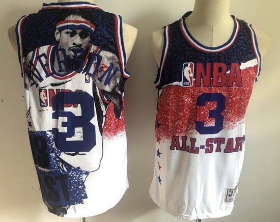 Philadelphia 76ers #3 Allen Iverson All Star Special Edition Swingman Jersey