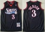 Philadelphia 76ers #3 Allen Iverson Black 1997 Hollywood Classic Swingman Jersey