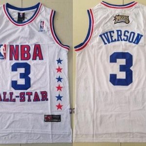 Philadelphia 76ers #3 Allen Iverson White 2003 All Star Swingman Jersey