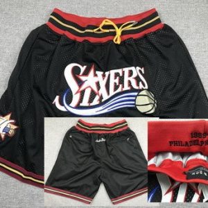 Philadelphia 76ers Black 1999 Just Don Swingman Shorts