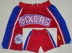 Philadelphia 76ers Red Classics Just Don Shorts