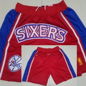 Philadelphia 76ers Red Classics Just Don Shorts