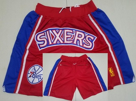 Philadelphia 76ers Red Classics Just Don Shorts