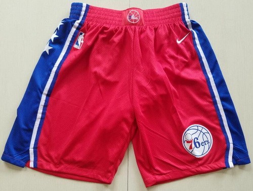 Philadelphia 76ers Red Swingman Shorts
