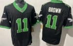 Philadelphia Eagles #11 AJ Brown Limited Black Alternate FUSE Vapor Jersey