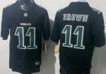 Philadelphia Eagles #11 AJ Brown Limited Black Fashion FUSE Vapor Jersey