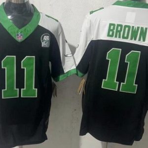 Philadelphia Eagles #11 AJ Brown Limited Black Thanksgiving FUSE Vapor Jersey