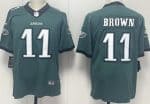 Philadelphia Eagles #11 AJ Brown Limited Green Vapor Jersey