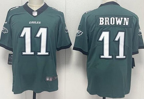 Philadelphia Eagles #11 AJ Brown Limited Green Vapor Jersey