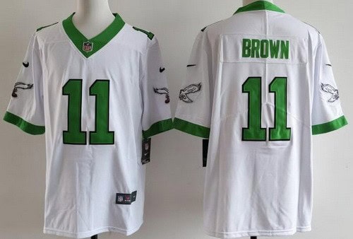 Philadelphia Eagles #11 AJ Brown Limited White Alternate Vapor Jersey