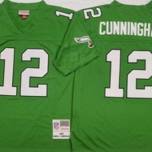 Philadelphia Eagles #12 Randall Cunningham Green 1990 Throwback Jersey
