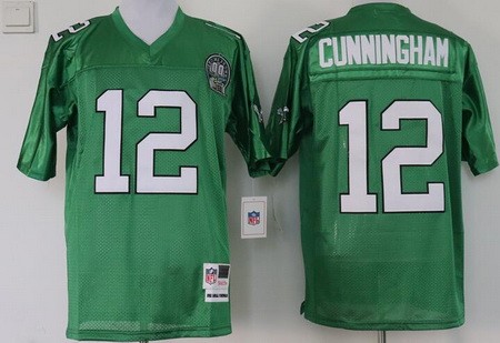 Philadelphia Eagles #12 Randall Cunningham Green 1992 Throwback Jersey