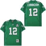 Philadelphia Eagles #12 Randall Cunningham Kelly Green 1992 Throwback Jersey