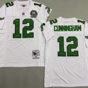 Philadelphia Eagles #12 Randall Cunningham White 1990 Throwback Jersey