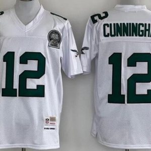 Philadelphia Eagles #12 Randall Cunningham White 1992 Throwback Jersey