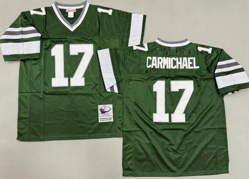 Philadelphia Eagles #17 Harold Carmichael Green Throwback Jersey