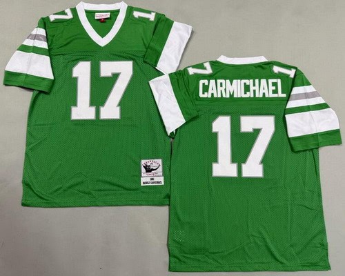 Philadelphia Eagles #17 Harold Carmichael Kelly Green 1980 Throwback Jersey