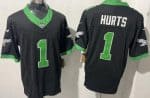 Philadelphia Eagles #1 Jalen Hurts Limited Black Alternate FUSE Vapor Jersey