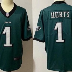 Philadelphia Eagles #1 Jalen Hurts Limited Green Vapor Jersey