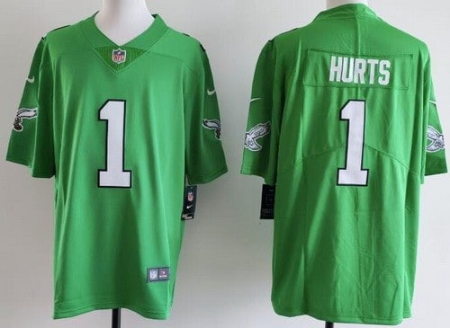 Philadelphia Eagles #1 Jalen Hurts Limited Kelly Green Vapor Jersey