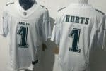 Philadelphia Eagles #1 Jalen Hurts Limited White Fashion FUSE Vapor Jersey